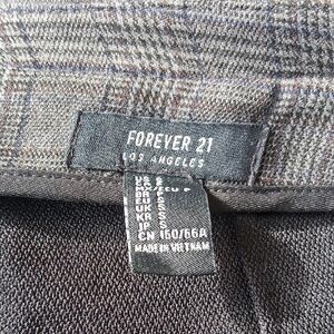 Forever 21 Checkered Jacket in Gray and Brown